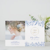 Zweifache Broschüre für blaue Wildblumen (Stehend Vorderseite)