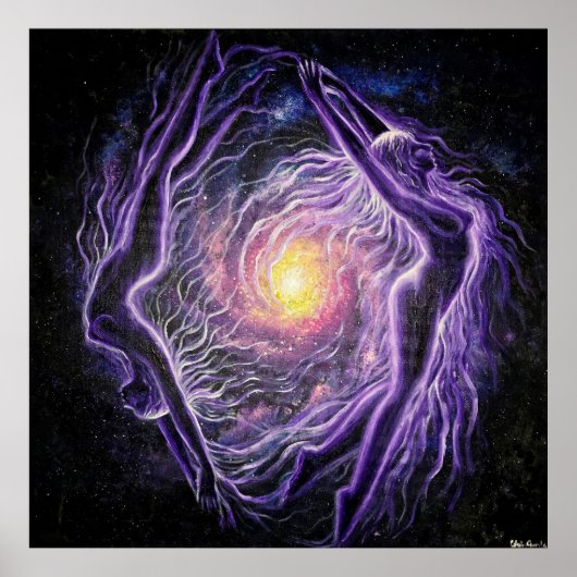 Zweifache Flammen im Universum der Liebe Poster (Vorne)