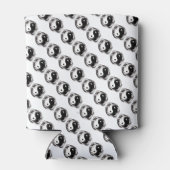 Zweifache Serpente (schwarz/weiß) Dosenkühler (Rückseite)