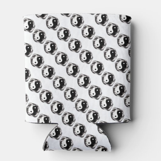 Zweifache Serpente (schwarz/weiß) Dosenkühler (Rückseite)