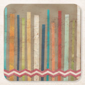 Zweifachzäune II Rechteckiger Pappuntersetzer (Vorderseite)