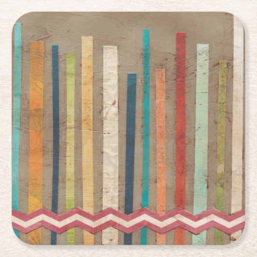 Zweifachzäune II Rechteckiger Pappuntersetzer (Vorderseite)