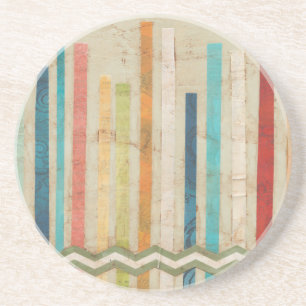 Zweifachzäune IV Sandstein Untersetzer