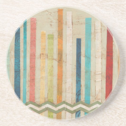 Zweifachzäune IV Sandstein Untersetzer (Vorne)