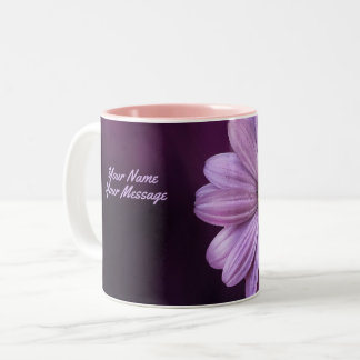 Zweifarben-Blumen-Tasse Zweifarbige Tasse