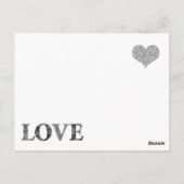 Zweifarben-Postkarte Postkarte (Rückseite)
