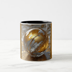 Zweifarben-Tasse 11oz (Marmor-4) Zweifarbige Tasse