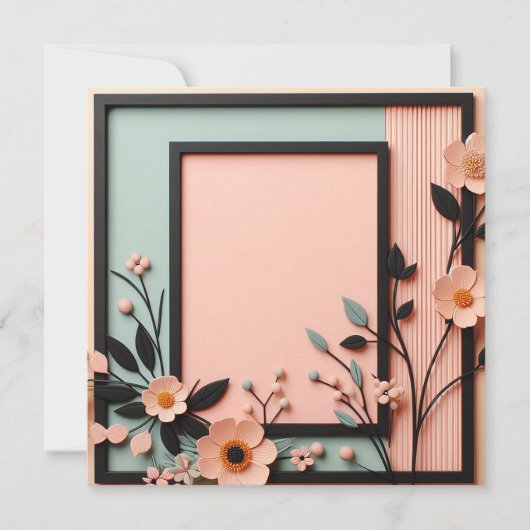 Zweifarbig dimensionale Bläschen Einladung (Vorderseite)