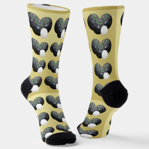 Zweifarbig Goldbraun, Lawn-Bowls-Socken Socken