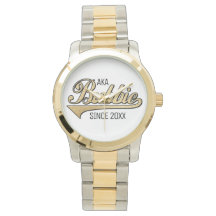 Zweifarbige Armbanduhr Großmutter/Bubbie