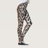 Zweifarbige Cheetah Leopard Print Leggings (Rechts)