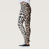 Zweifarbige Cheetah Leopard Print Leggings (Links)