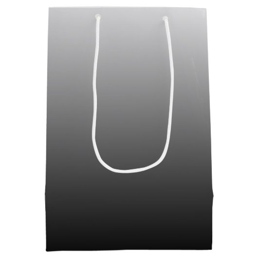 Zweifarbige Farbskala ombre, schwarze Farbtöne, gr Mittlere Geschenktüte (Rückseite)
