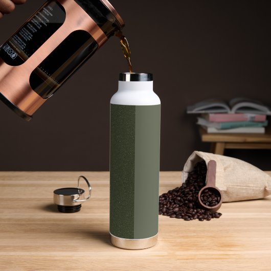 Zweifarbige, grüne Flasche (Kaffee)