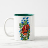 Zweifarbige Keramik Tasse (Links)