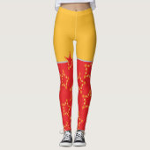 zweifarbige Leggings (Vorderseite)