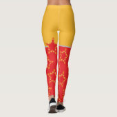 zweifarbige Leggings (Rückseite)