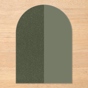 Zweifarbige Moosbogen-Acryleinladung – Individuali Acryleinladungen