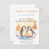 Zweifarbige Party Einladung bearbeiten (Vorne/Hinten)