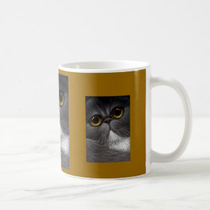 ZWEIFARBIGE PERSISCHER CAT-Tasse Kaffeetasse