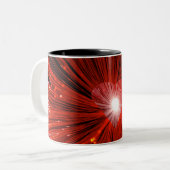 Zweifarbige Red Heart Tasse (Vorderseite Links)