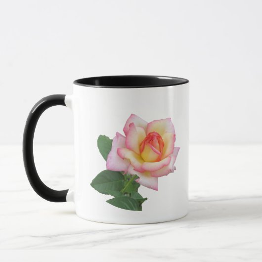 Zweifarbige Rosa Tasse (Links)