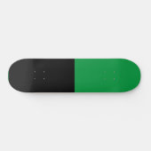 Zweifarbige Split halbe Schwarz und halb Grün Skateboard (Horizontal)