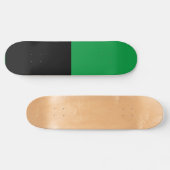 Zweifarbige Split halbe Schwarz und halb Grün Skateboard (Horizontal)