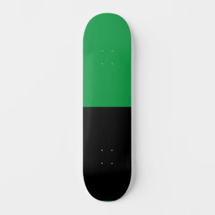 Zweifarbige Split halbe Schwarz und halb Grün Skateboard