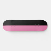 Zweifarbige Split Halbfarbe Schwarz und halbes Ros Skateboard (Horizontal)
