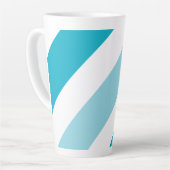 Zweifarbige Stripte Latte-Tasse Milchtasse (Linke Ecke)