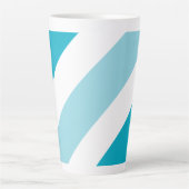 Zweifarbige Stripte Latte-Tasse Milchtasse (Vorderseite)