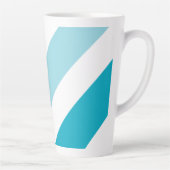 Zweifarbige Stripte Latte-Tasse Milchtasse (Rechts)