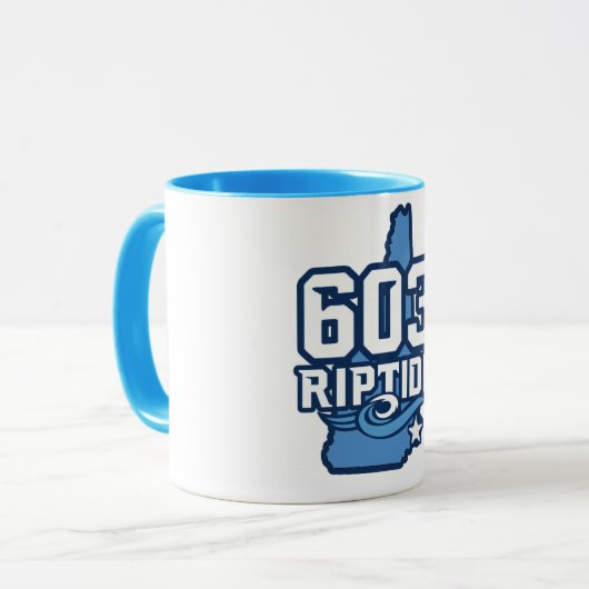 Zweifarbige Tasse (Vorderseite Links)