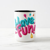 ZWEIFARBIGE TASSE (Mittel)