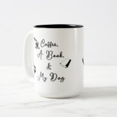 Zweifarbige Tasse 15 oz (Vorderseite Links)