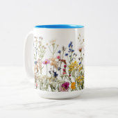 Zweifarbige Tasse 15 oz (blau) (Vorderseite Links)