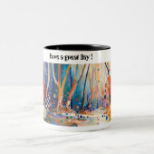 Zweifarbige Tasse, 325 ml Tasse (Mittel)