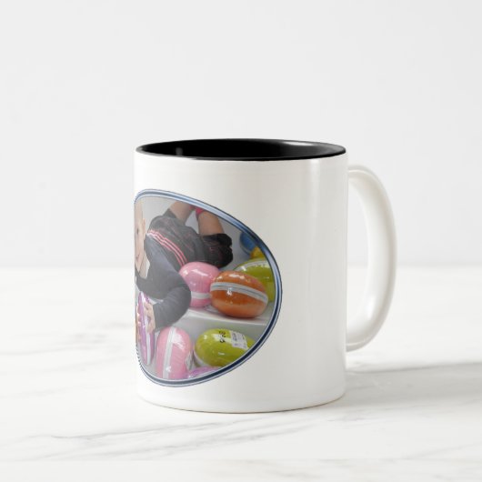 zweifarbige Tasse mit Foto (VorderseiteRechts)