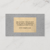 Zweifarbige Tone-Blöcke Visitenkarte (Rückseite)