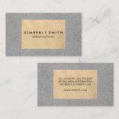 Zweifarbige Tone-Blöcke Visitenkarte (Vorne/Hinten)