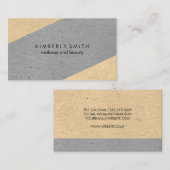 Zweifarbige Tone-Blöcke Visitenkarte (Vorne/Hinten)