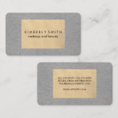 Zweifarbige Tone-Blöcke Visitenkarte (Vorne/Hinten)