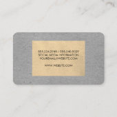 Zweifarbige Tone-Blöcke Visitenkarte (Rückseite)