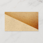 Zweifarbige Tone-Blöcke Visitenkarte (Rückseite)