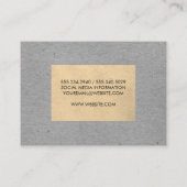 Zweifarbige Tone-Blöcke Visitenkarte (Rückseite)