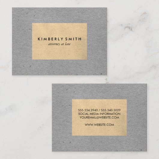 Zweifarbige Tone-Blöcke Visitenkarte (Vorne/Hinten)