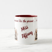 Zweifarbige Watercolor Gnome-Geschenkidee Tasse (Mittel)