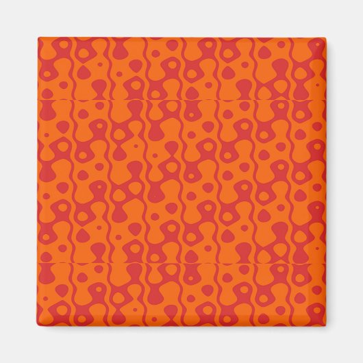 Zweifarbiger Hintergrund Magnet (Vorne)