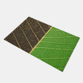 zweifarbiges Blatt Fußmatte (Schrägansicht)